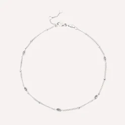 Sparkling Eyes Anklet Silber