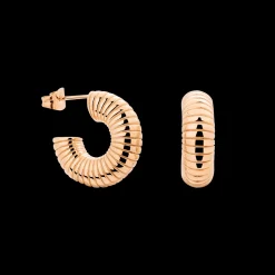 Spiral of Love Hoop Studs Small Roségold