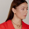 Spiral of Love Hoop Studs Small Roségold