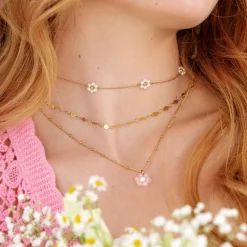 Spring Babe Necklace Gold