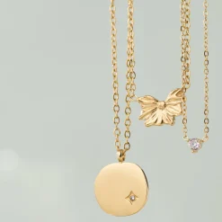Spring Bling Necklace Roségold