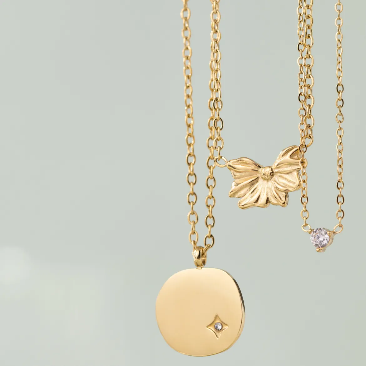 Spring Bling Necklace Roségold