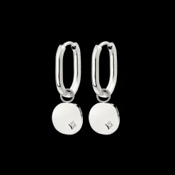 Spring Bling Oval Hoop Set Baby Silber