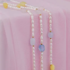 Spring Pastels Necklace Silber