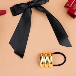 Stacked Hair Tie - Gold