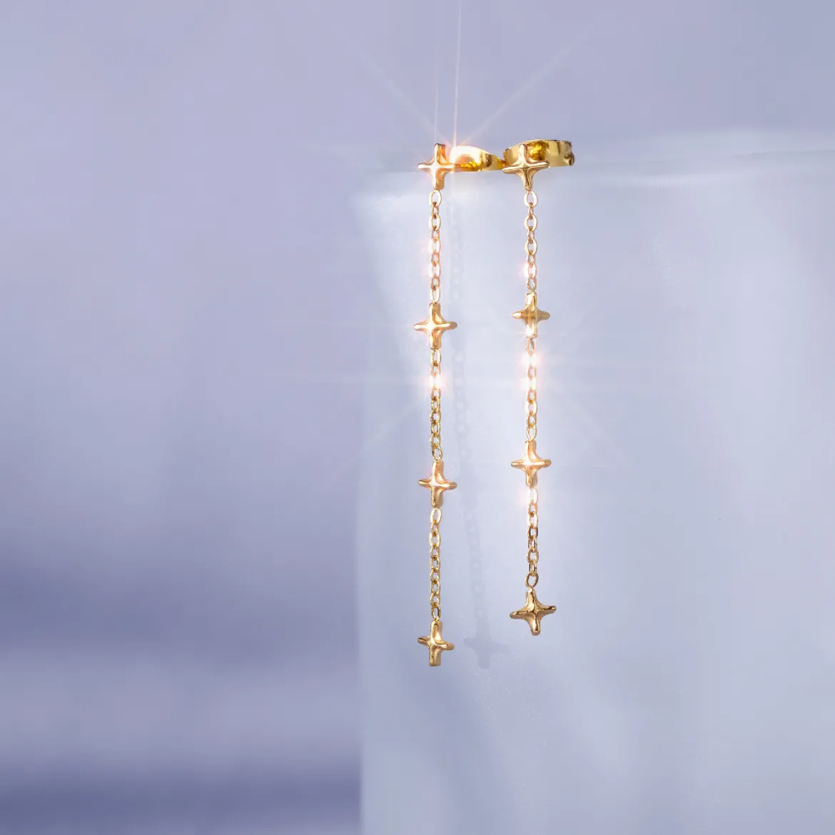 Starburst Studs Roségold