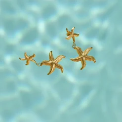 Starfish Studs Gold