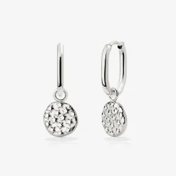 Starry Skies Oval Hoop Set Baby Silber