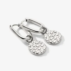 Starry Skies Oval Hoop Set Baby Silber
