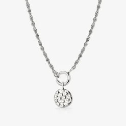 Starry Skies Rope Chain Necklace Set Silber