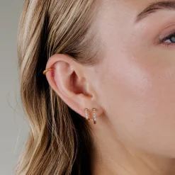 Striped Piercing Roségold