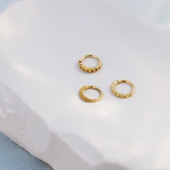 Striped Piercing Roségold