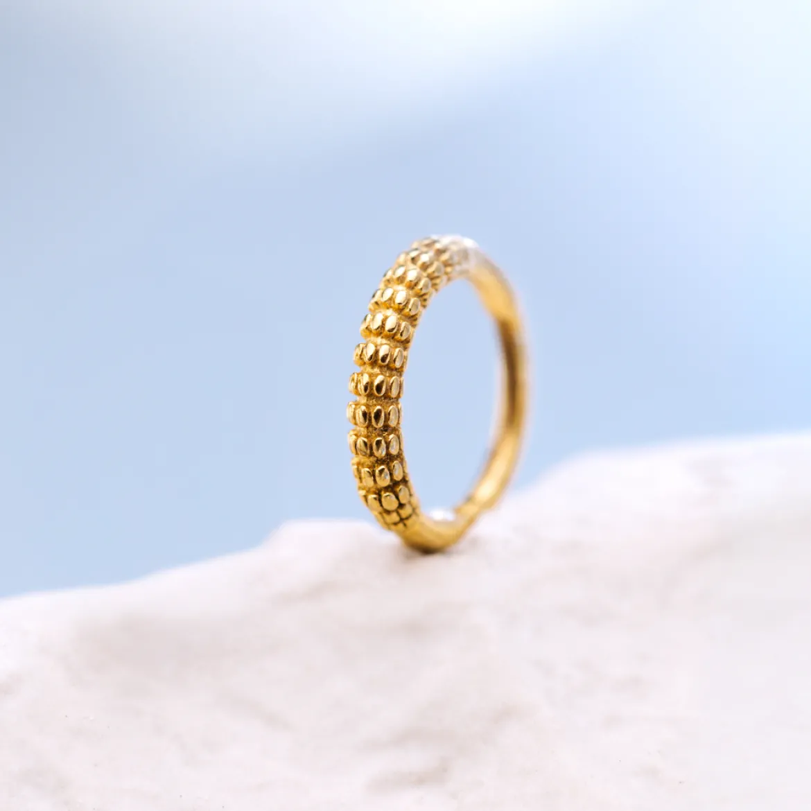 Striped Piercing Silber