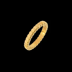 Striped Ring Thin Gold