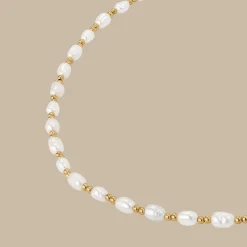 Summertime Pearl Necklace Gold