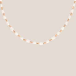 Summertime Pearl Necklace Roségold