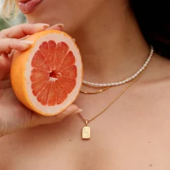 Sun Lover Pendant Necklace Gold