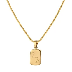 Sun Lover Pendant Necklace Gold