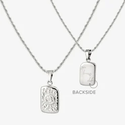 Sun Lover Pendant Necklace Silber