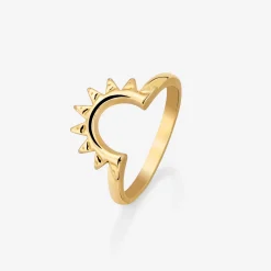 Sun Ray Ring Gold