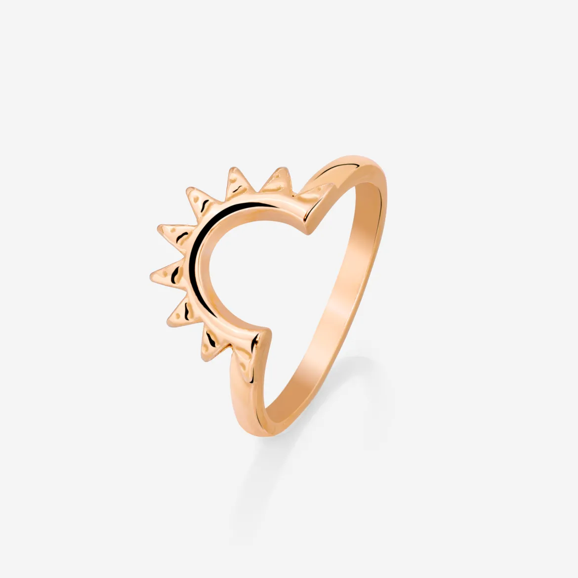 Sun Ray Ring Roségold