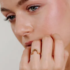 Sun Ray Ring Roségold