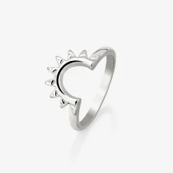 Sun Ray Ring Silber