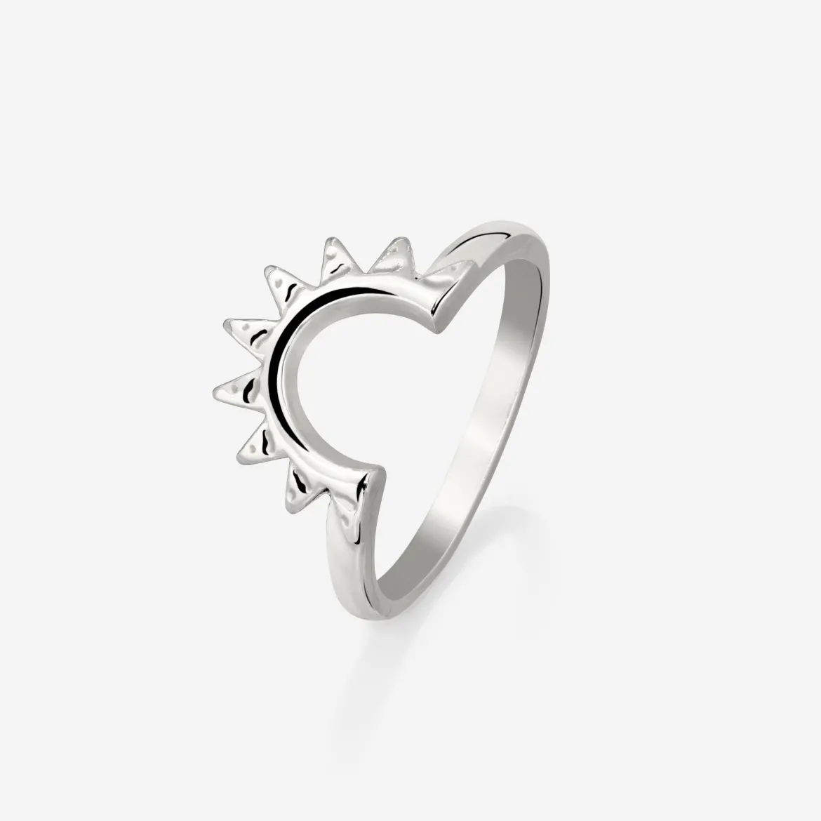 Sun Ray Ring Silber