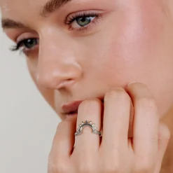 Sun Ray Ring Silber