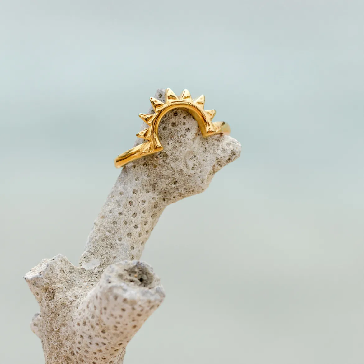 Sun Ray Ring Silber