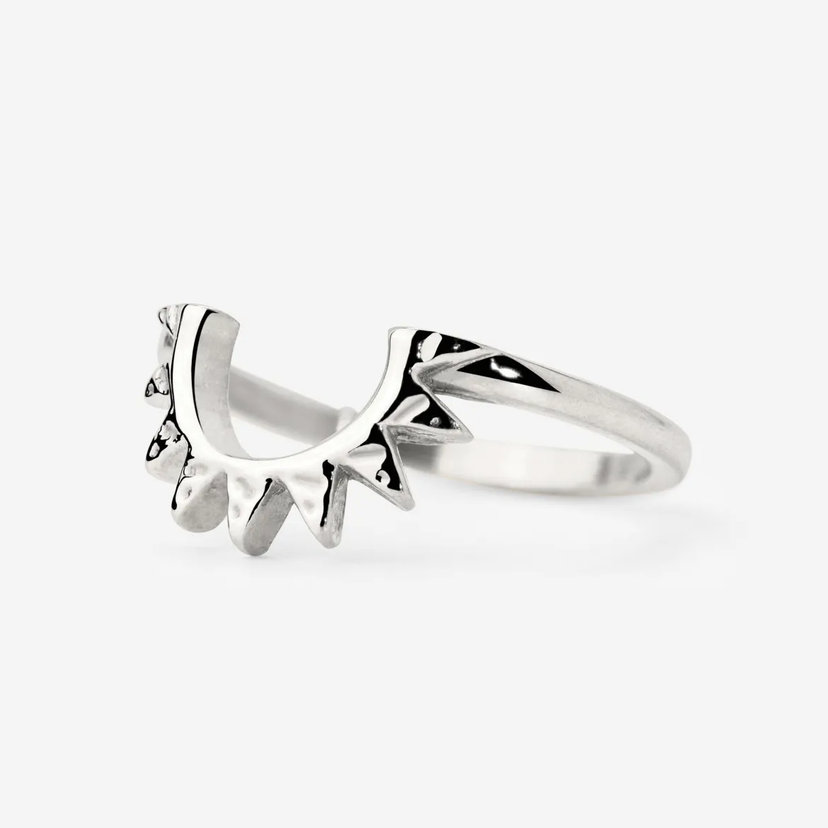 Sun Ray Ring Silber