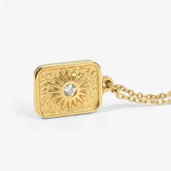 Sun Relic Necklace Gold