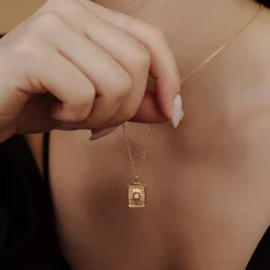 Sun Relic Necklace Roségold