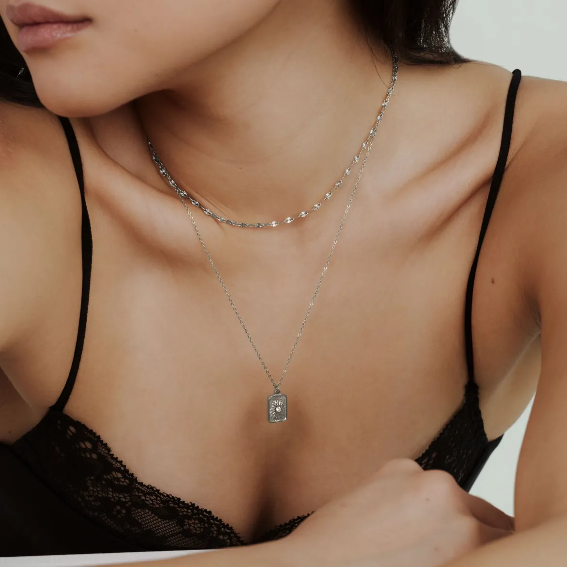 Sun Relic Necklace Silber