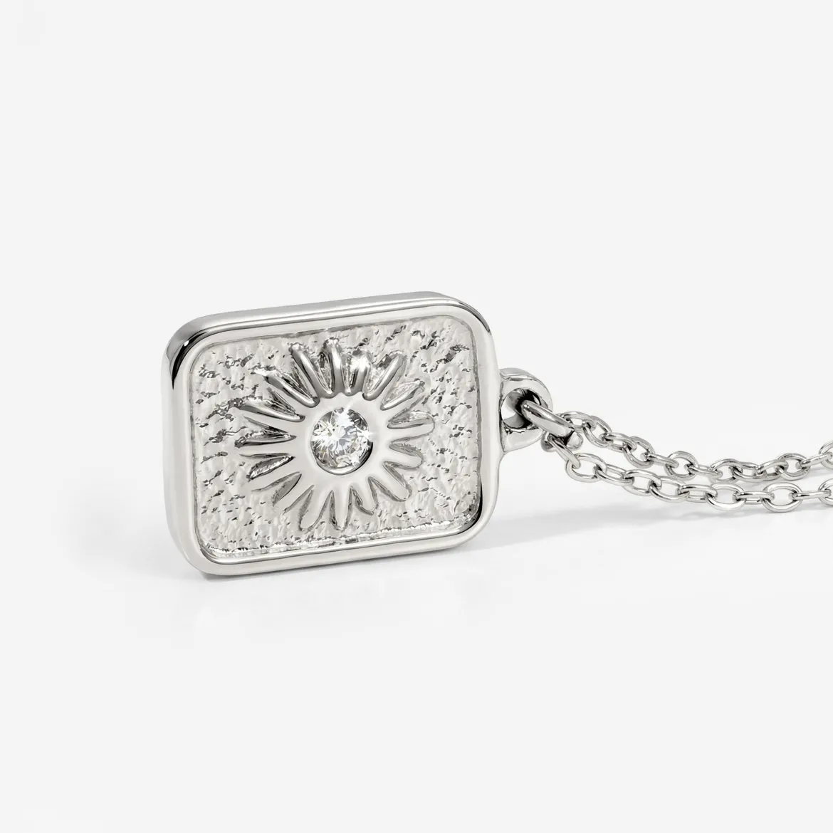 Sun Relic Necklace Silber