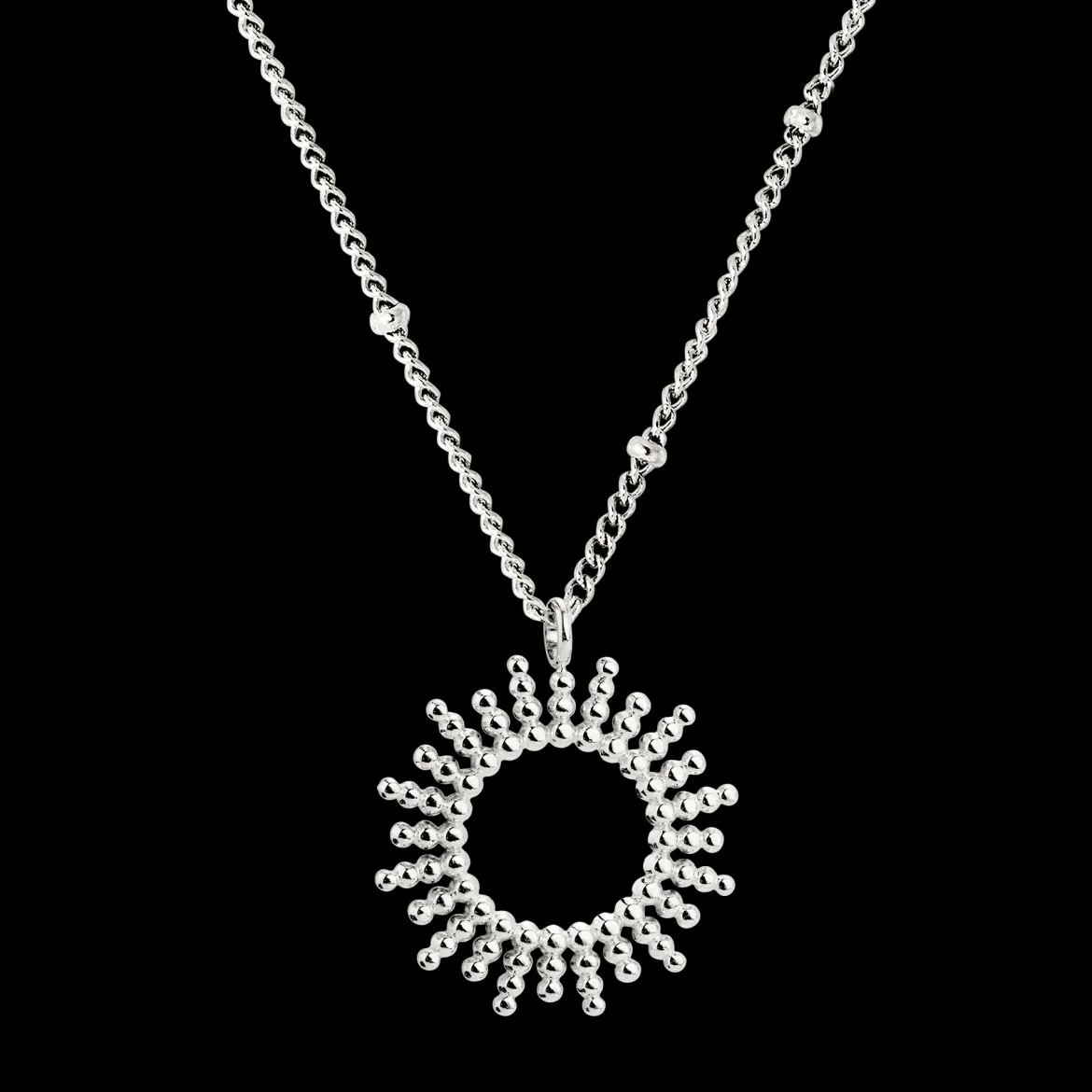 Sunny Beads Necklace Silber