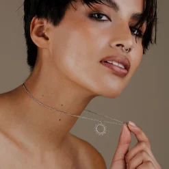 Sunny Beads Necklace Silber
