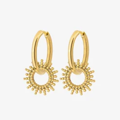 Sunny Hoop Set Medium Gold