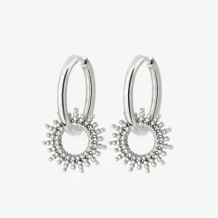 Sunny Hoop Set Medium Silber