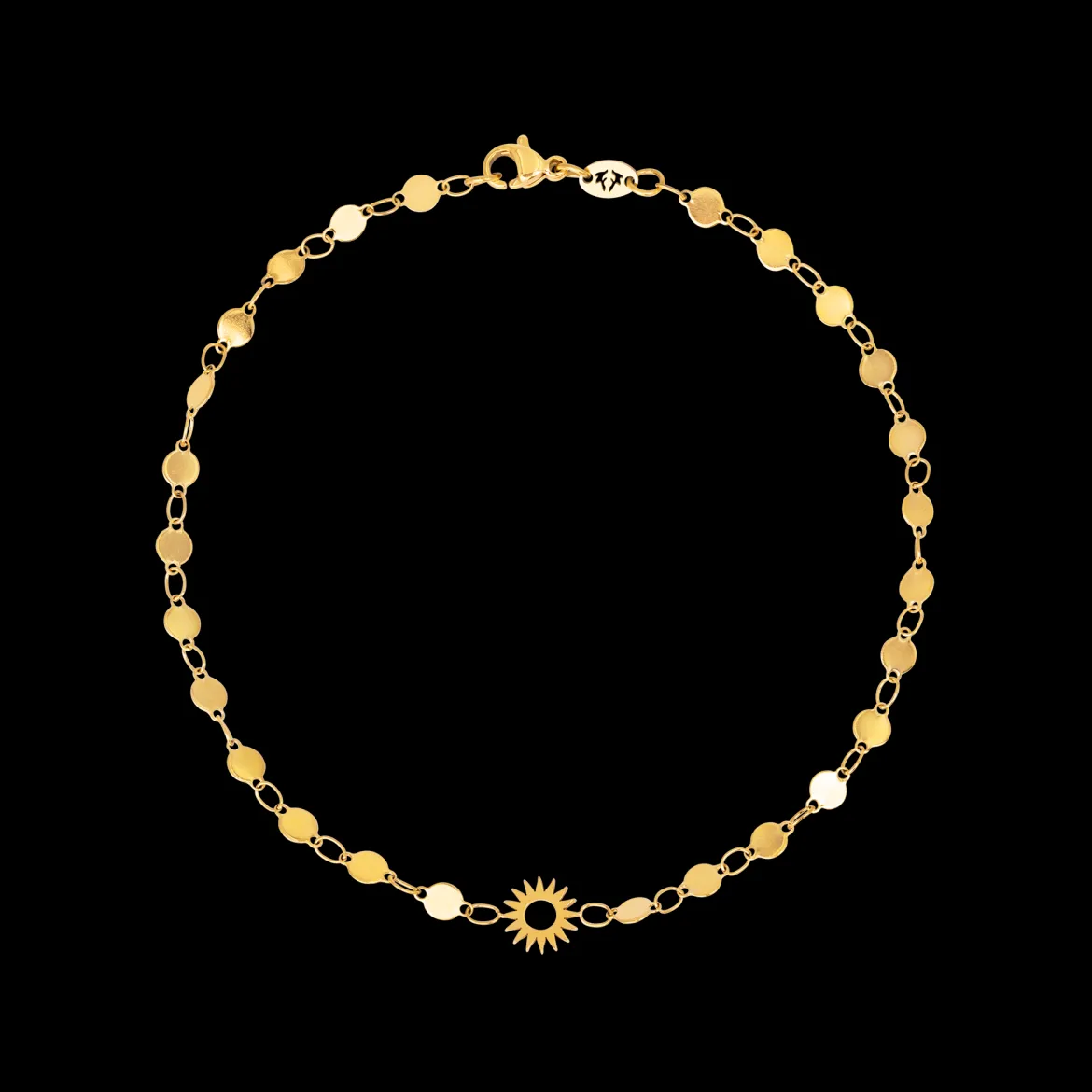 Sunny Side Up Anklet Gold