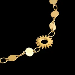 Sunny Side Up Anklet Gold