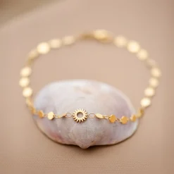 Sunny Side Up Anklet Gold