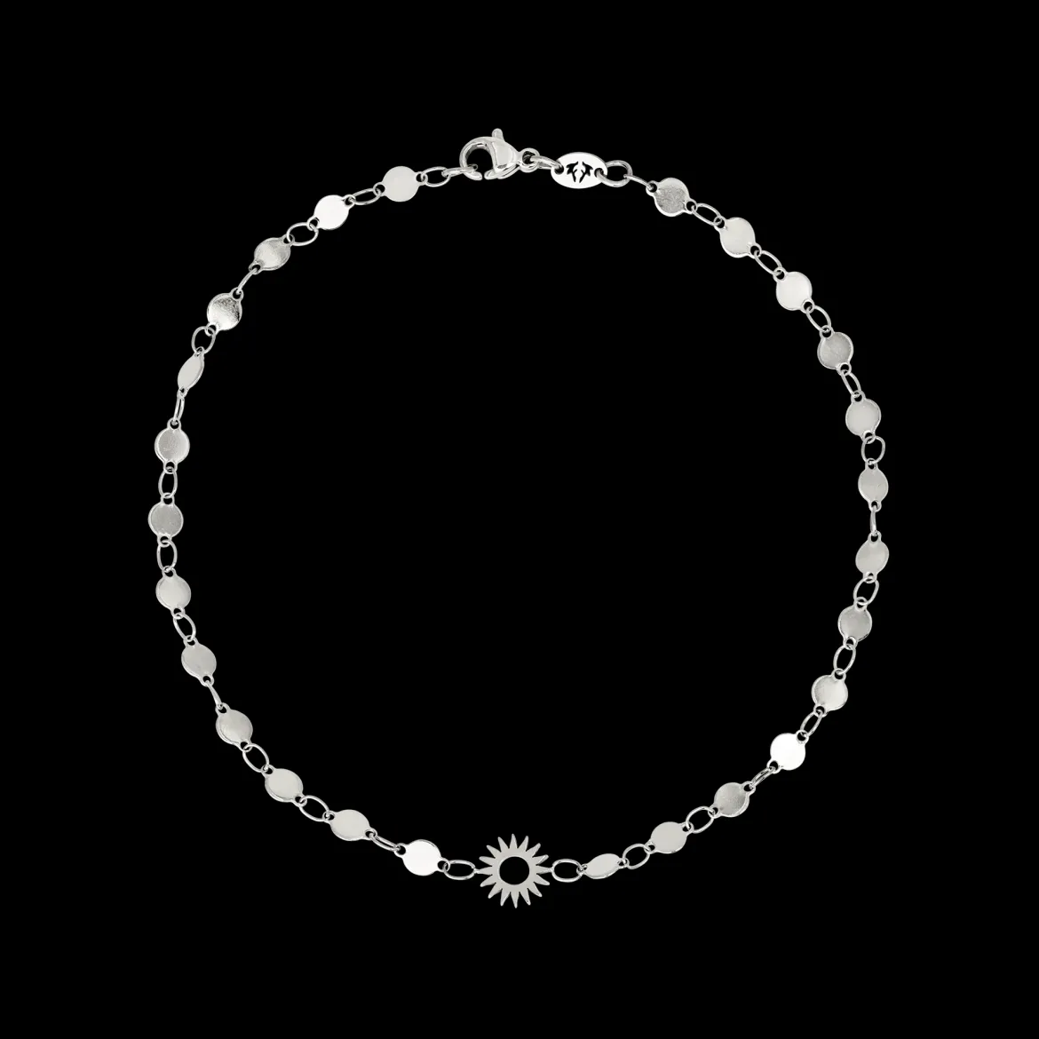 Sunny Side Up Anklet Silber