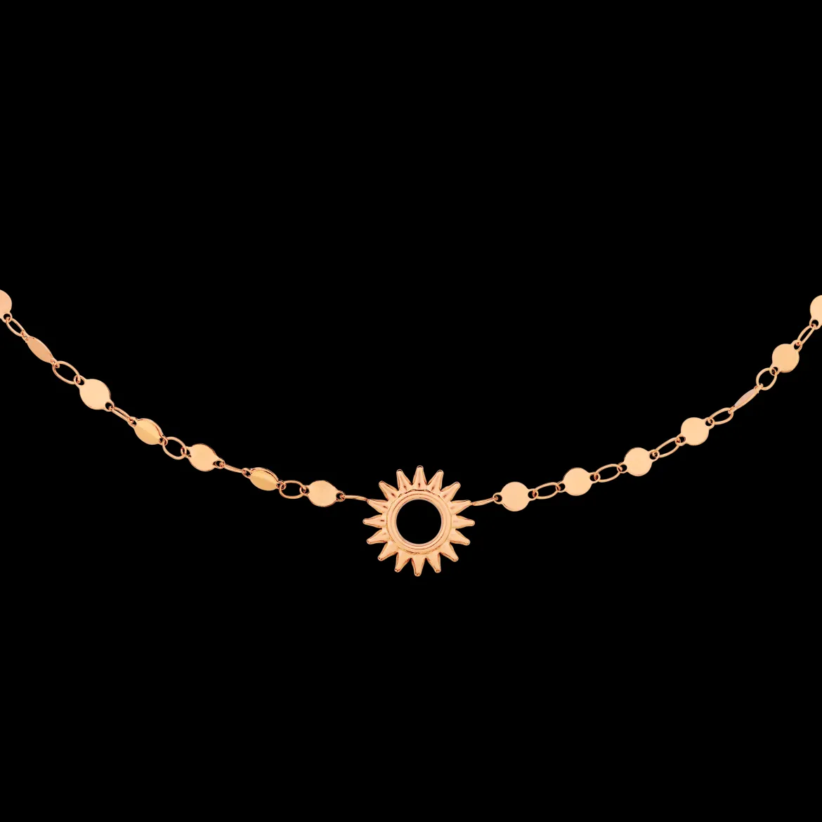 Sunny Side Up Necklace Roségold