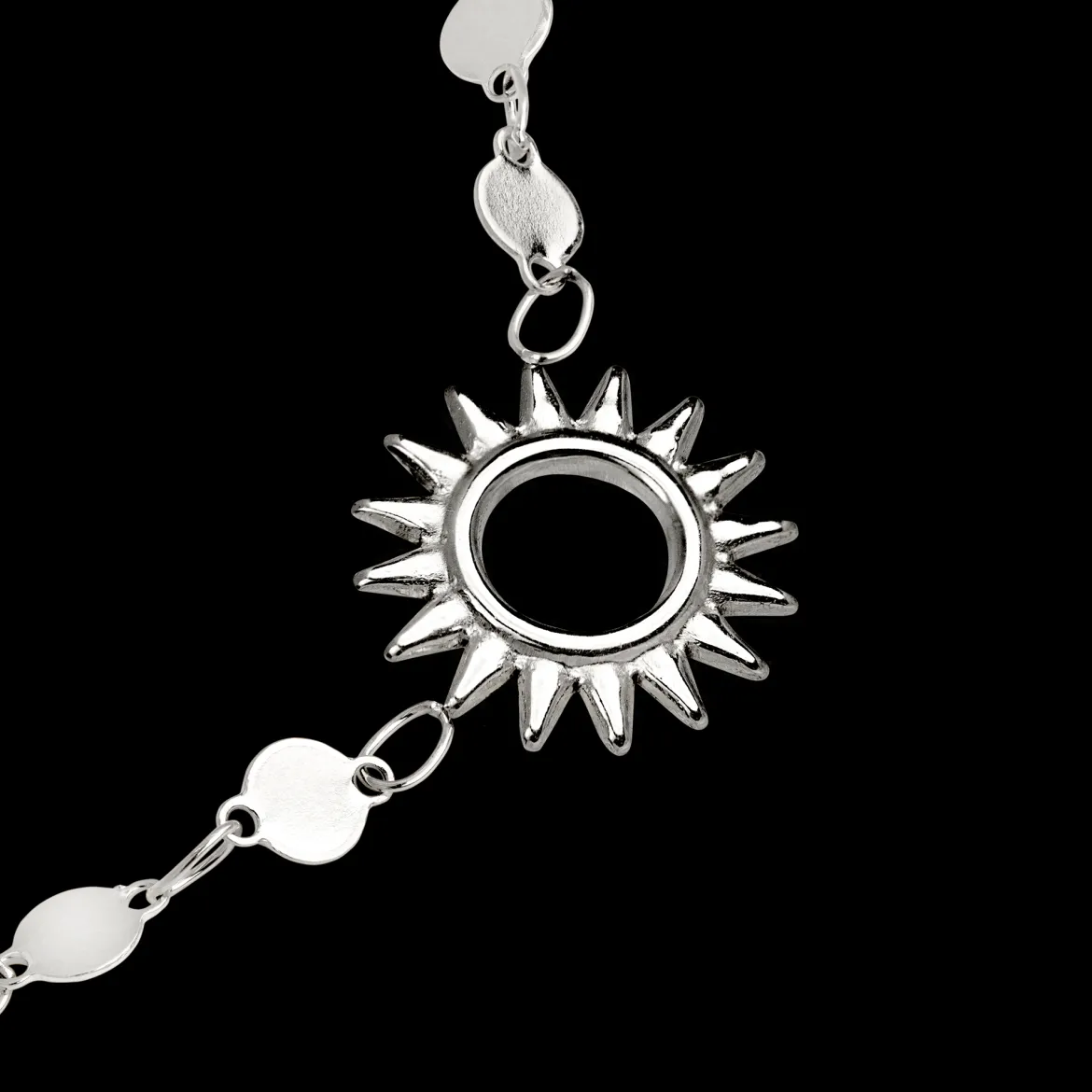 Sunny Side Up Necklace Silber