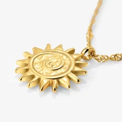 Sunny Swirl Necklace Gold