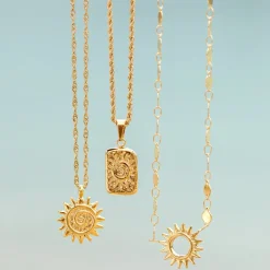 Sunny Swirl Necklace Roségold