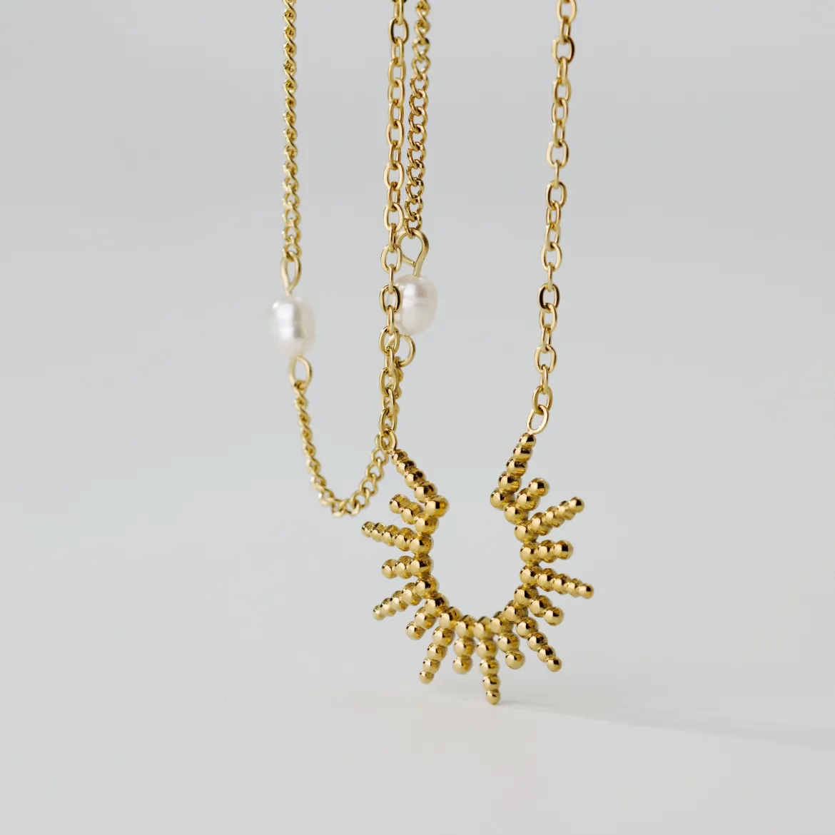 Sunshine Sister Necklace Silber