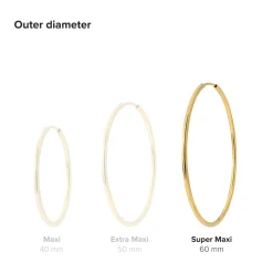 Super Maxi Hoops Roségold