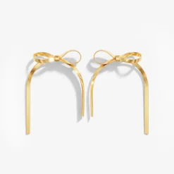 Sweet Bow Earrings Gold